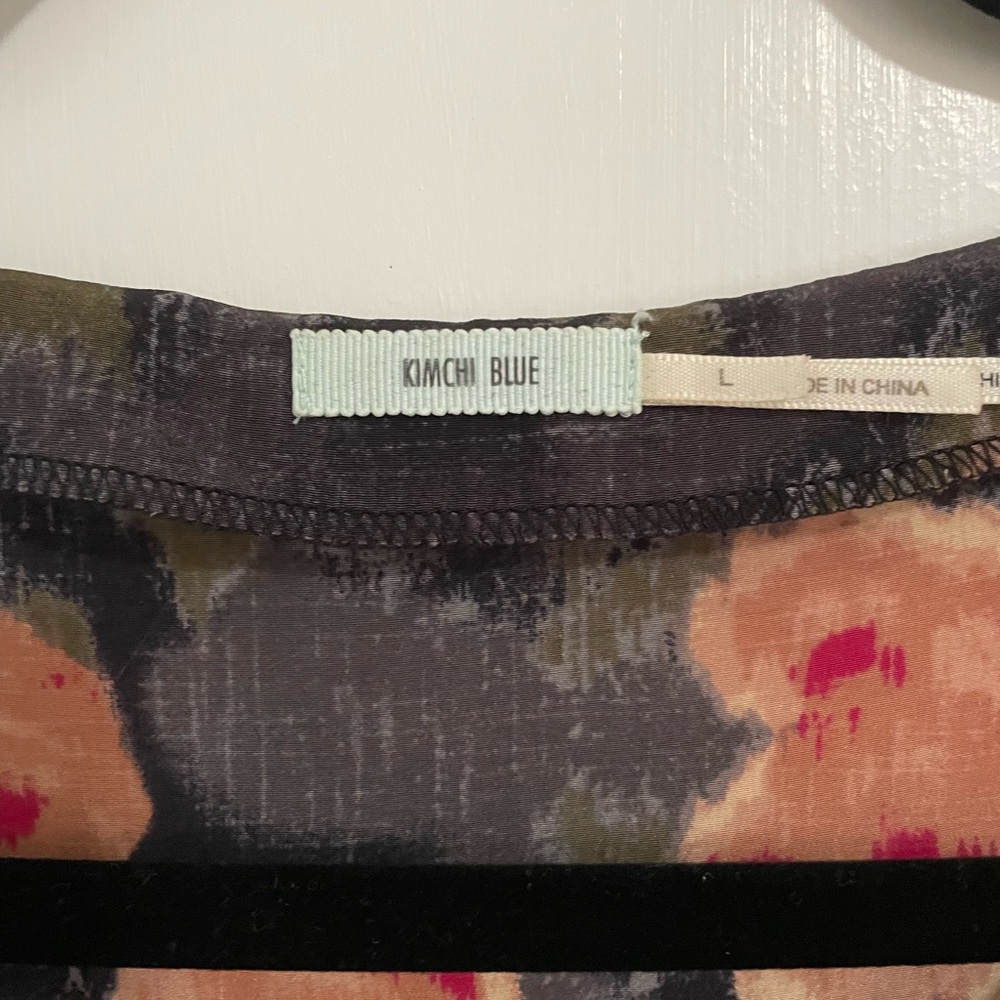 Kimchi Blue 100% Silk Dress Sz L - Picture 2 of 7